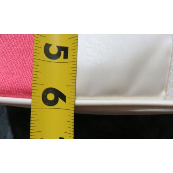 COACH 2004 Hampton Mini Weekender White silky canvas tote & pink leather trim [ - Picture 12 of 12